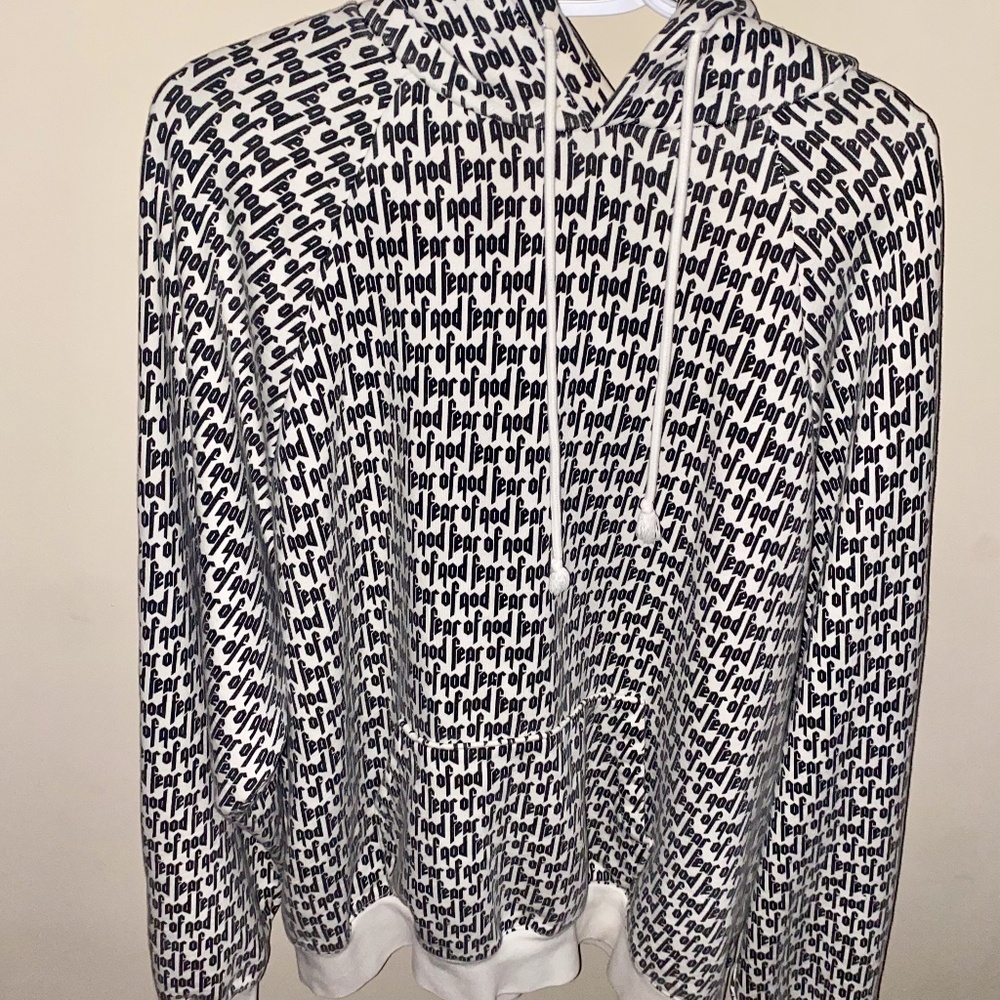 Fear of God Logo All Over Hoodie (Medium)